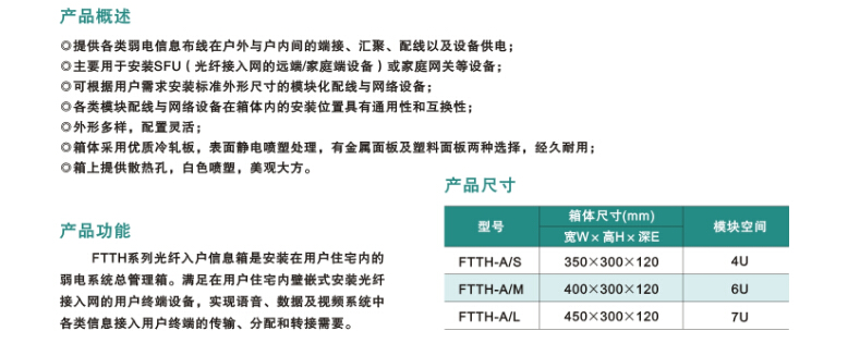 光纖入戶配電箱